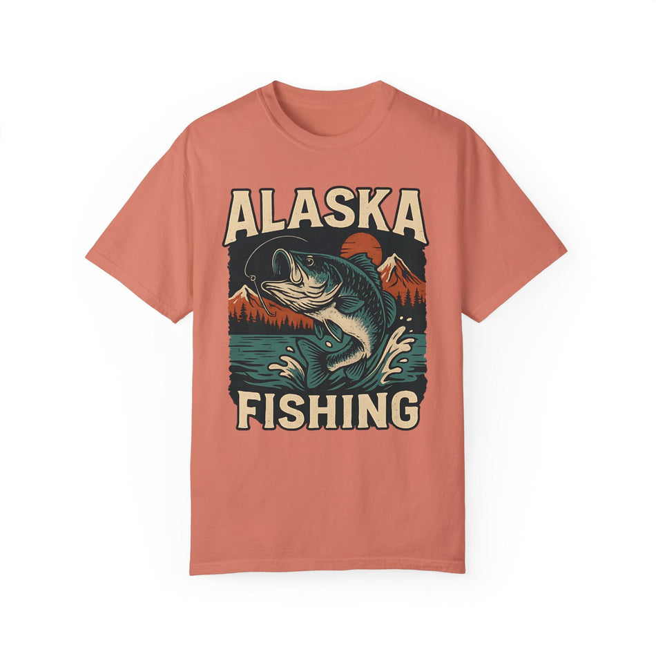 Alaska Fishing Unisex Garment - Dyed T-shirt - Adventure & Nature Lover Tee - Get Tight Gear