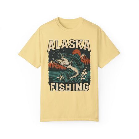 Alaska Fishing Unisex Garment - Dyed T-shirt - Adventure & Nature Lover Tee - Get Tight Gear
