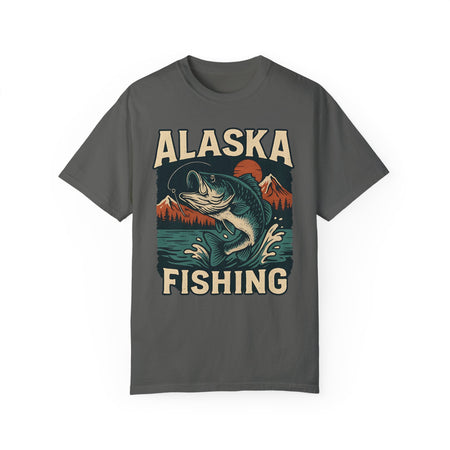 Alaska Fishing Unisex Garment - Dyed T-shirt - Adventure & Nature Lover Tee - Get Tight Gear