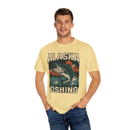 Alaska Fishing Unisex Garment - Dyed T-shirt - Adventure & Nature Lover Tee - Get Tight Gear