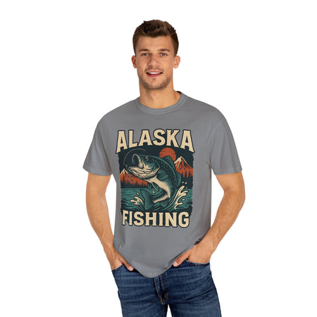 Alaska Fishing Unisex Garment - Dyed T-shirt - Adventure & Nature Lover Tee - Get Tight Gear