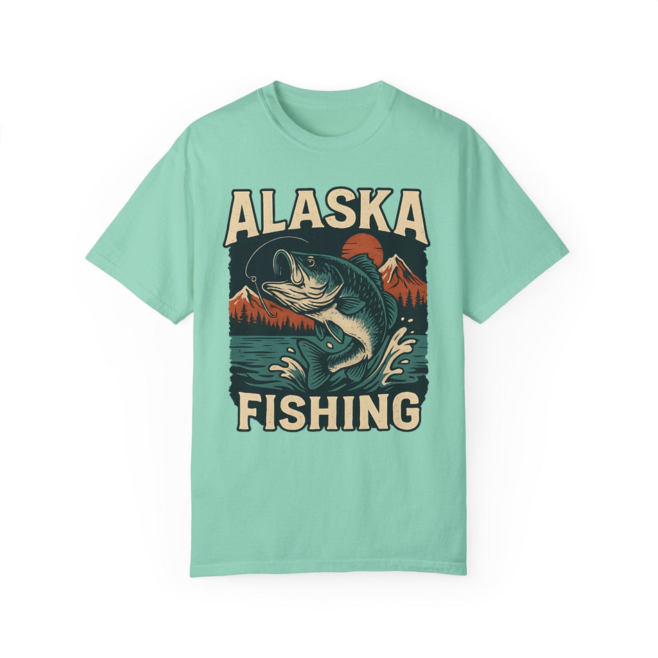 Alaska Fishing Unisex Garment - Dyed T-shirt - Adventure & Nature Lover Tee - Get Tight Gear