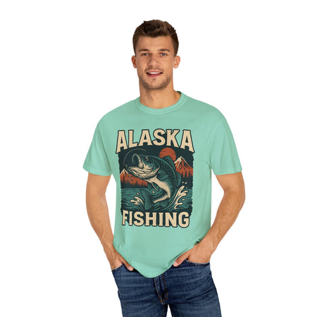 Alaska Fishing Unisex Garment - Dyed T-shirt - Adventure & Nature Lover Tee - Get Tight Gear