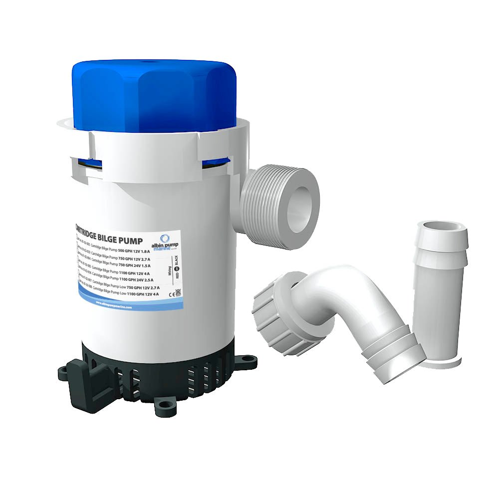 Albin Group Cartridge Bilge Pump 500GPH - 12V - Get Tight Gear
