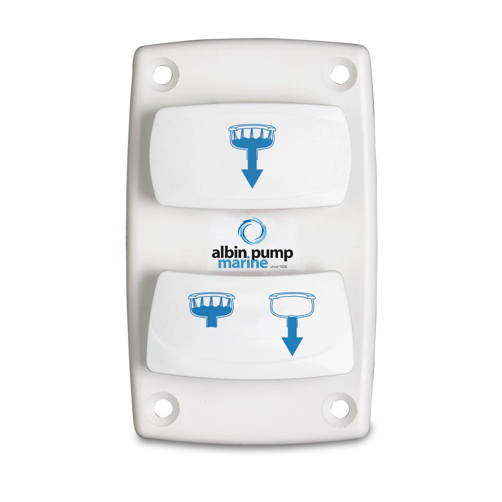 Albin Group Marine Control Silent Electric Toilet Rocker Switch - Get Tight Gear