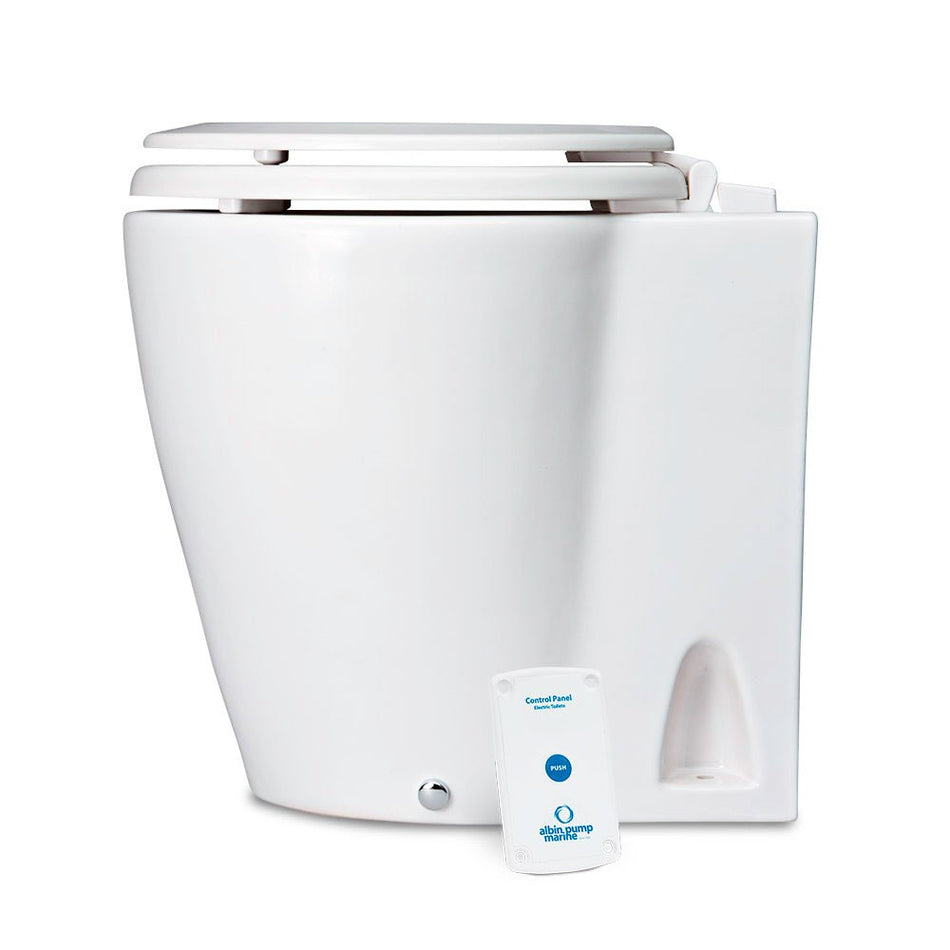 Albin Group Marine Design Marine Toilet Standard Electric - 12V - Get Tight Gear