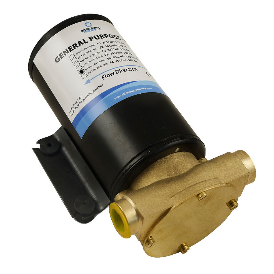 Albin Group Marine General Purpose Pump FIP F4 (12 GPM) - 12V - Get Tight Gear