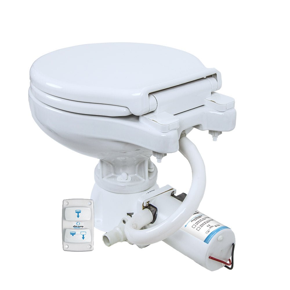 Albin Group Marine Toilet Silent Electric Compact - 24V - Get Tight Gear
