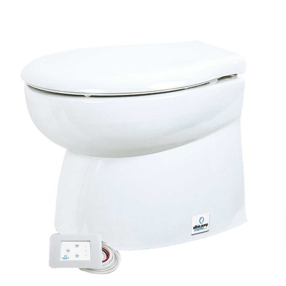 Albin Group Marine Toilet Silent Premium Low - 24V - Get Tight Gear