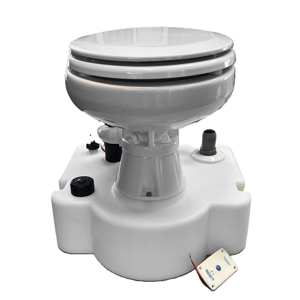 Albin Group Voyager Electric Compact Toilet System w/Tank - 12V - Get Tight Gear