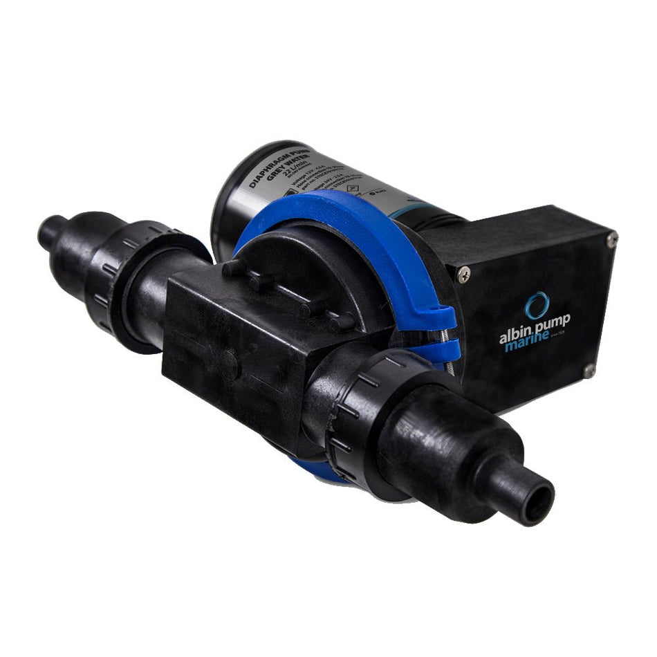 Albin Group Waste Water Diaphragm Pump 22L (5.8 GPM) - 12V - Get Tight Gear