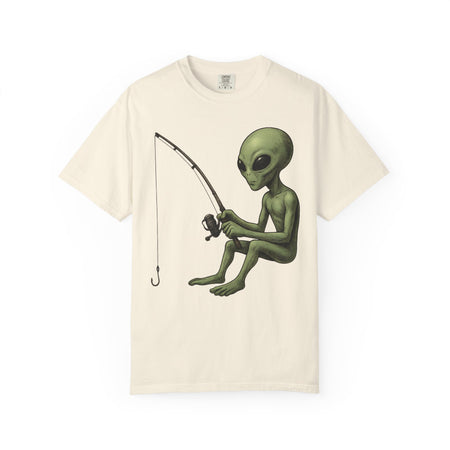 Alien Fishing T-shirt | Unisex Garment - Dyed Tee for Fishing Enthusiasts - Get Tight Gear