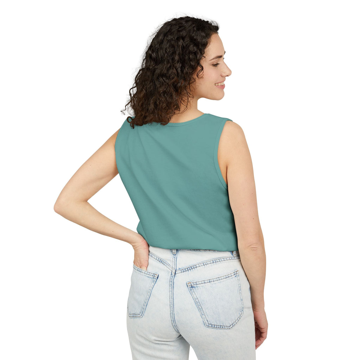 Alien Fishing Tank Top | Unisex Garment - Dyed Sleeveless Tee - Get Tight Gear