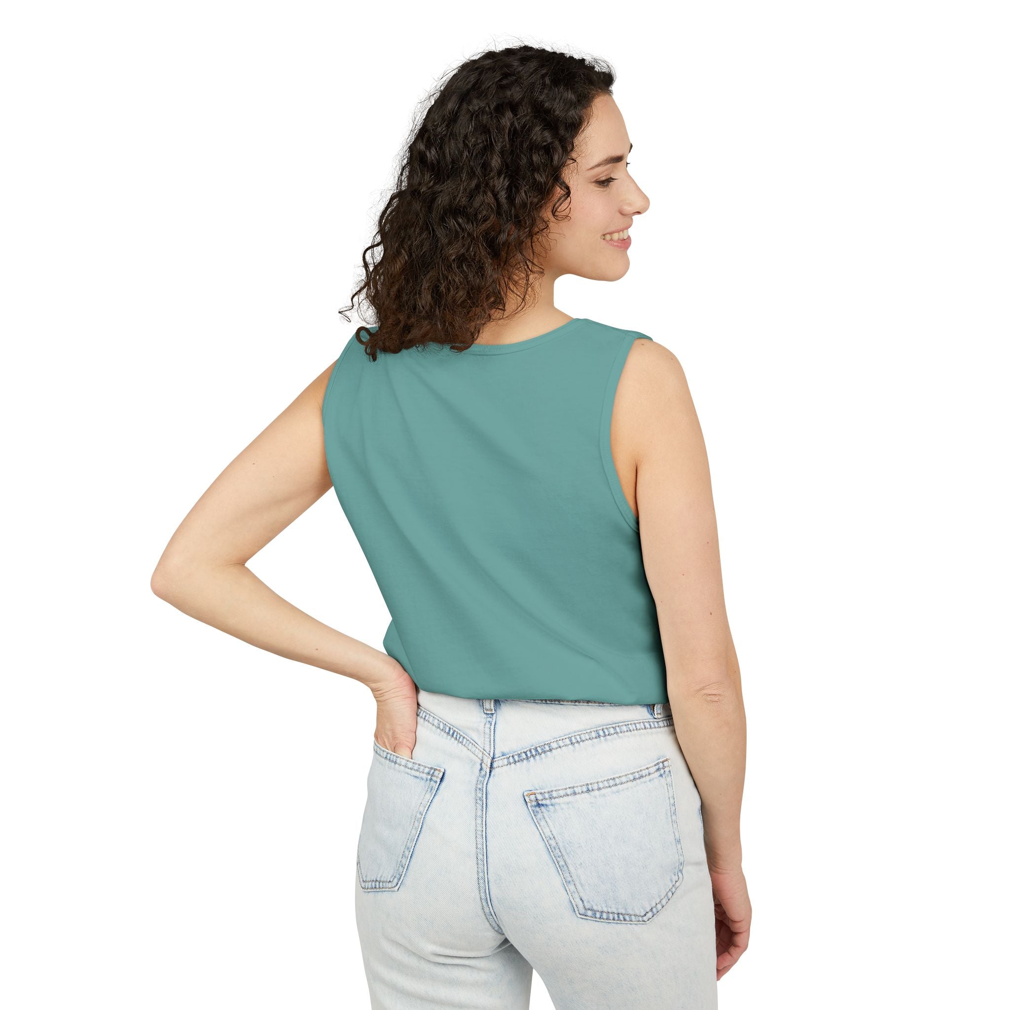 Alien Fishing Tank Top | Unisex Garment - Dyed Sleeveless Tee - Get Tight Gear