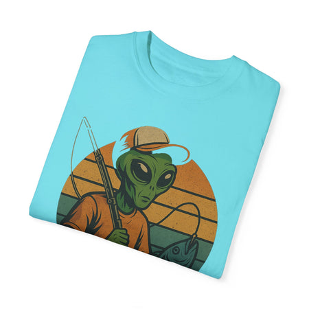 Alien Fishing Unisex Garment - Dyed T-shirt - Adventure & Nature Lover Tee - Get Tight Gear