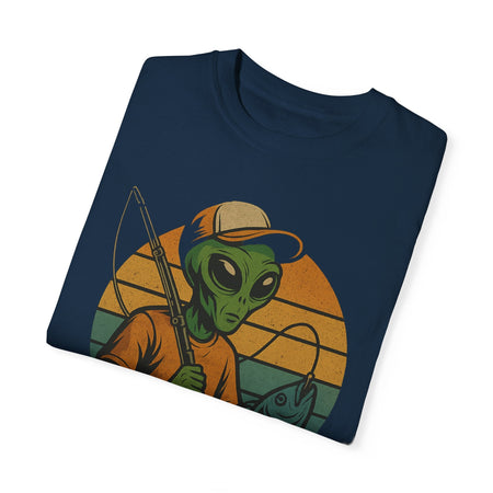 Alien Fishing Unisex Garment - Dyed T-shirt - Adventure & Nature Lover Tee - Get Tight Gear
