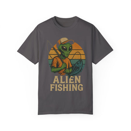 Alien Fishing Unisex Garment - Dyed T-shirt - Adventure & Nature Lover Tee - Get Tight Gear