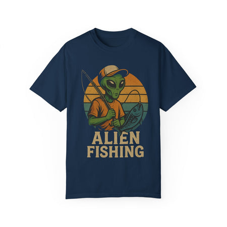 Alien Fishing Unisex Garment - Dyed T-shirt - Adventure & Nature Lover Tee - Get Tight Gear