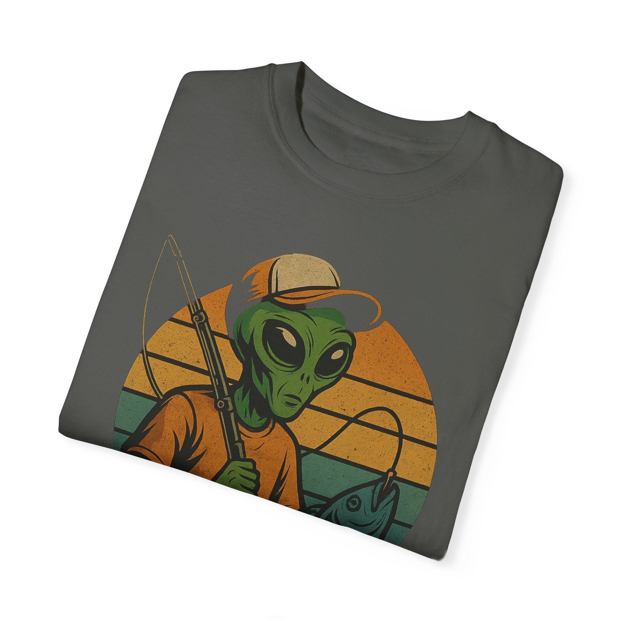 Alien Fishing Unisex Garment - Dyed T-shirt - Adventure & Nature Lover Tee - Get Tight Gear