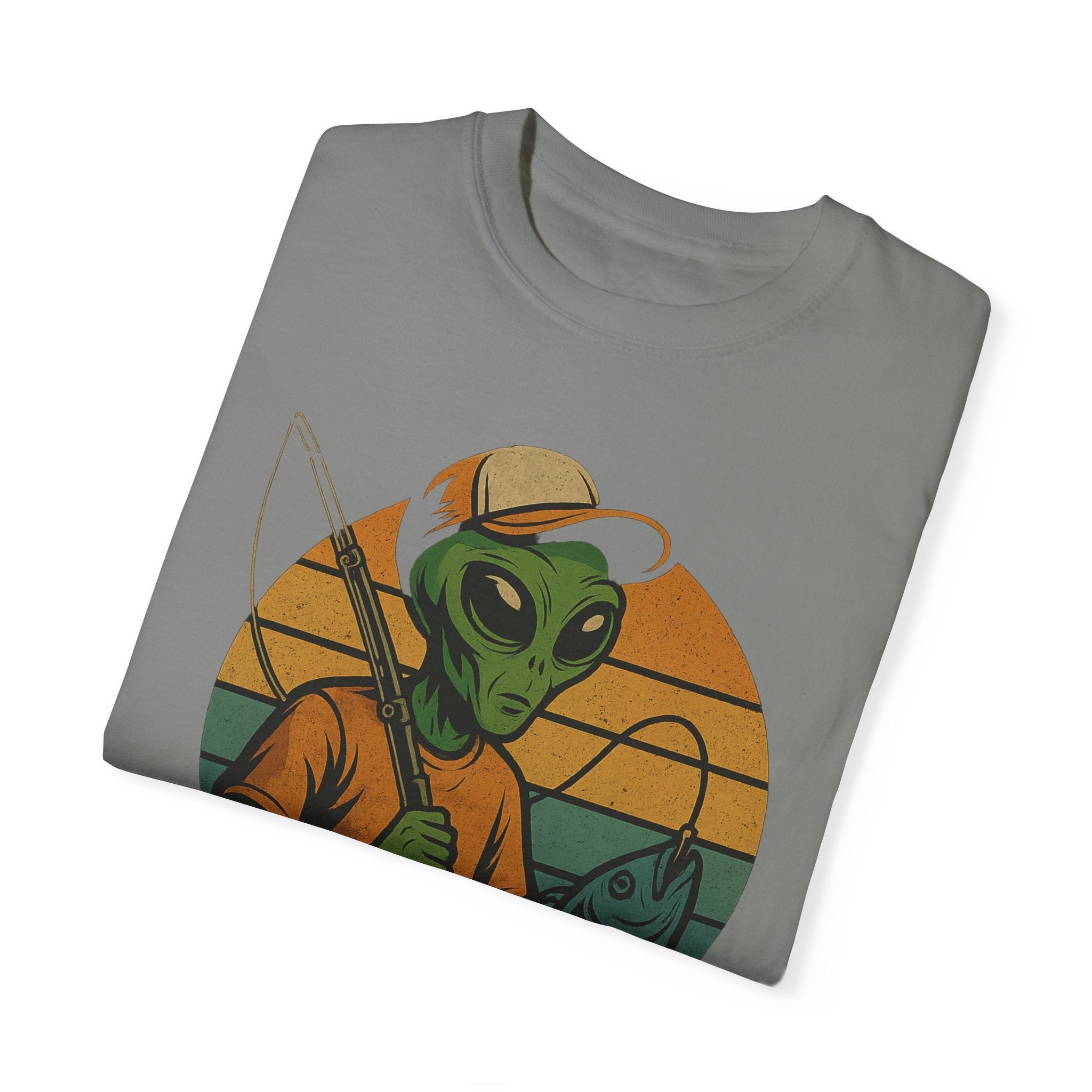 Alien Fishing Unisex Garment - Dyed T-shirt - Adventure & Nature Lover Tee - Get Tight Gear