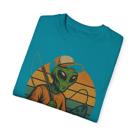 Alien Fishing Unisex Garment - Dyed T-shirt - Adventure & Nature Lover Tee - Get Tight Gear