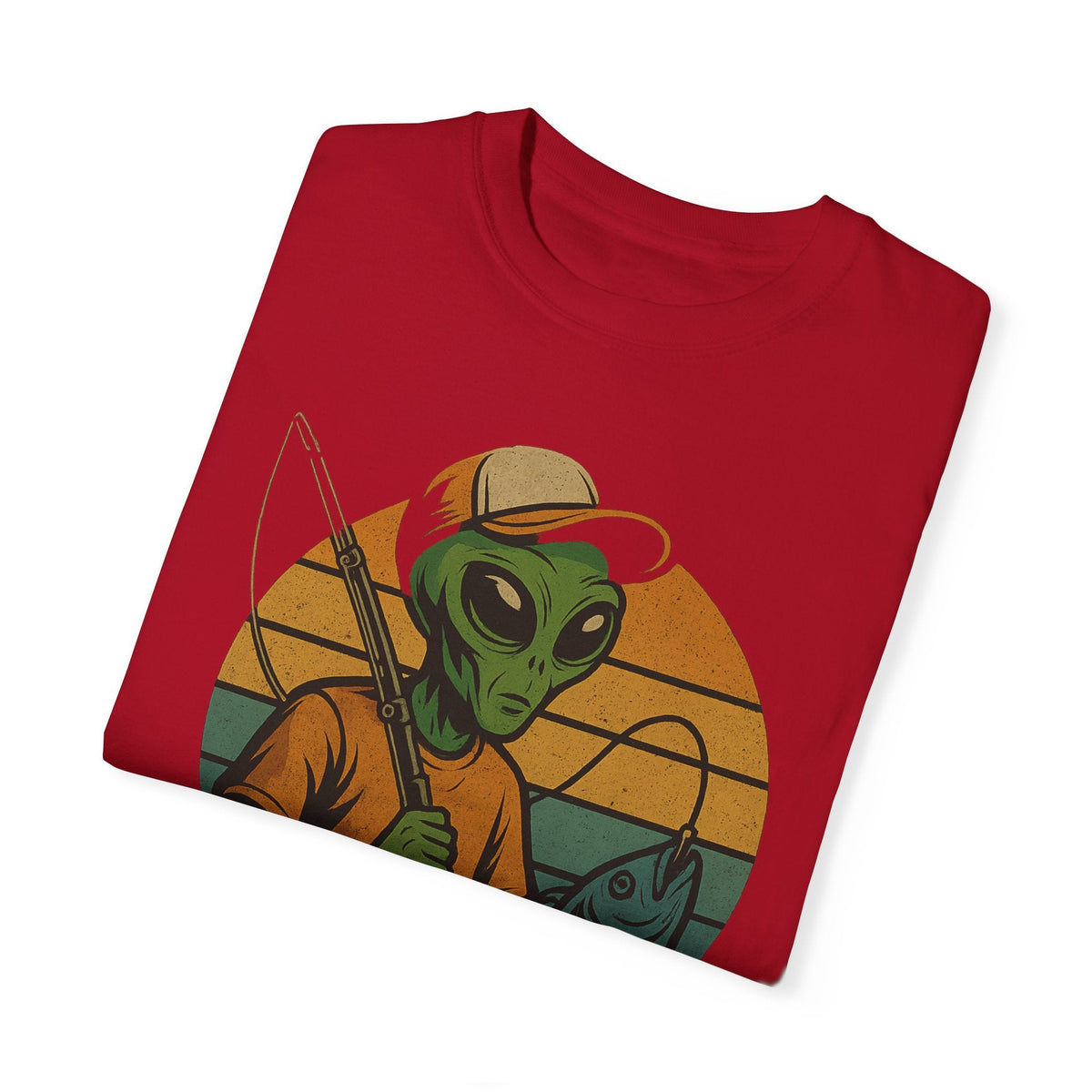 Alien Fishing Unisex Garment - Dyed T-shirt - Adventure & Nature Lover Tee - Get Tight Gear