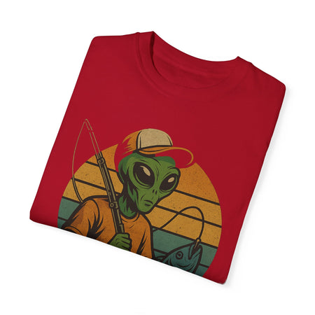 Alien Fishing Unisex Garment - Dyed T-shirt - Adventure & Nature Lover Tee - Get Tight Gear