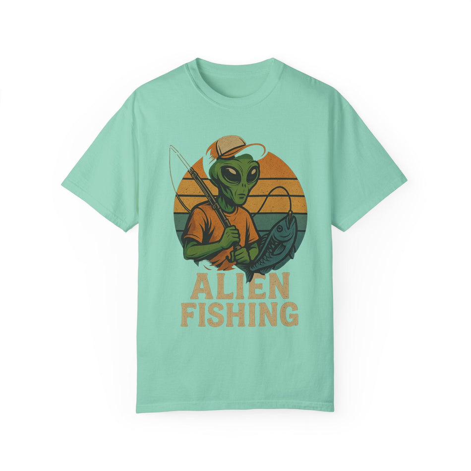 Alien Fishing Unisex Garment - Dyed T-shirt - Adventure & Nature Lover Tee - Get Tight Gear