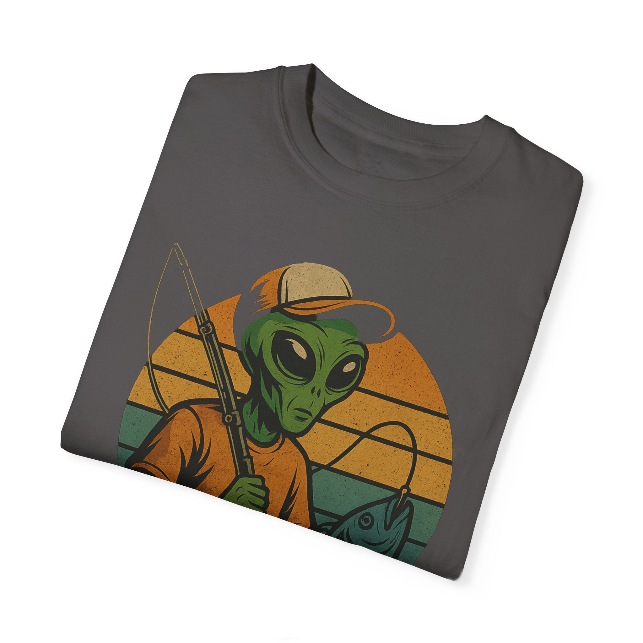 Alien Fishing Unisex Garment - Dyed T-shirt - Adventure & Nature Lover Tee - Get Tight Gear