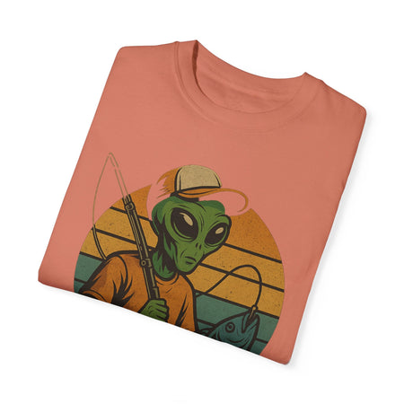 Alien Fishing Unisex Garment - Dyed T-shirt - Adventure & Nature Lover Tee - Get Tight Gear