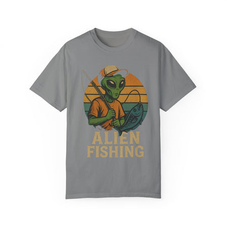 Alien Fishing Unisex Garment - Dyed T-shirt - Adventure & Nature Lover Tee - Get Tight Gear