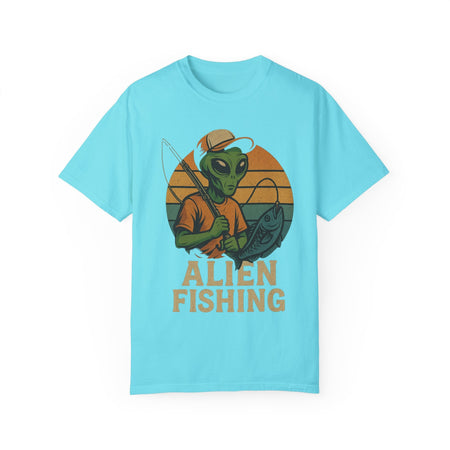 Alien Fishing Unisex Garment - Dyed T-shirt - Adventure & Nature Lover Tee - Get Tight Gear