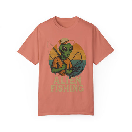Alien Fishing Unisex Garment - Dyed T-shirt - Adventure & Nature Lover Tee - Get Tight Gear