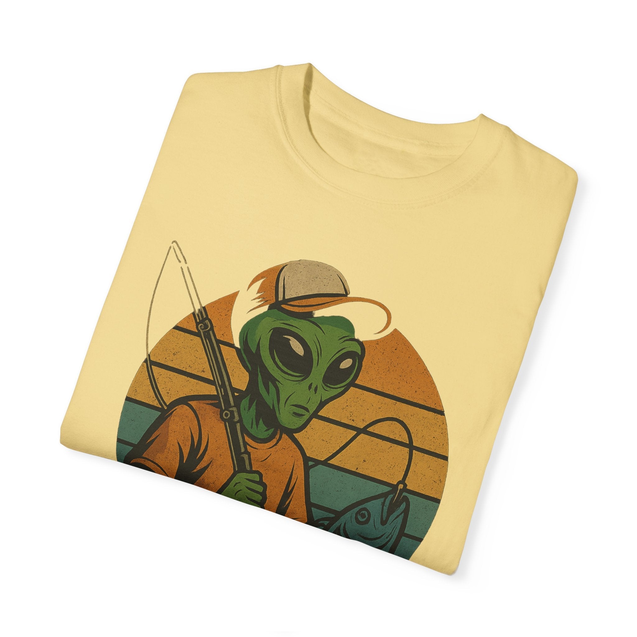 Alien Fishing Unisex Garment - Dyed T-shirt - Adventure & Nature Lover Tee - Get Tight Gear