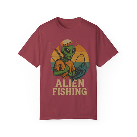 Alien Fishing Unisex Garment - Dyed T-shirt - Adventure & Nature Lover Tee - Get Tight Gear