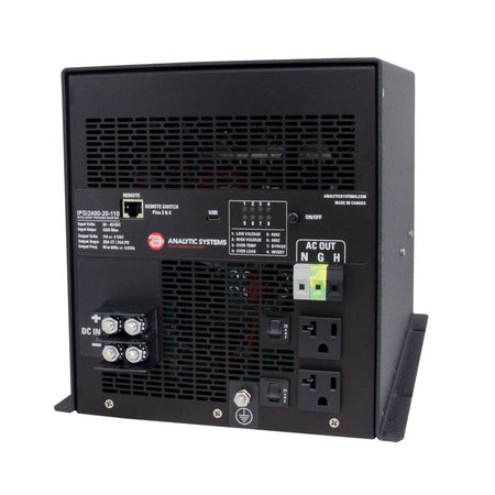 Analytic Systems AC Intelligent Pure Sine Wave Inverter, 2400W, 20 - 40V In, 110V Out - Get Tight Gear