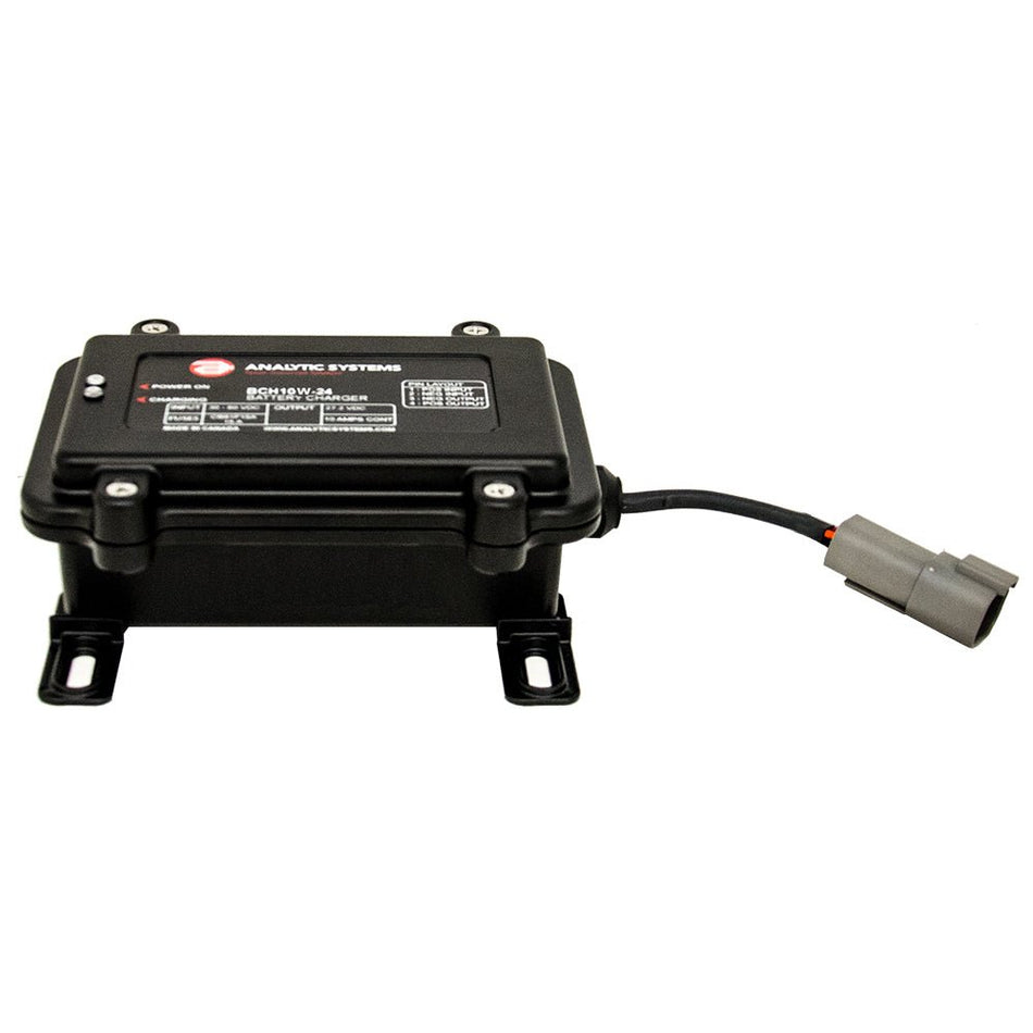 Analytic Systems Waterproof IP66 DC Battery Charger 10A, 12V Out, 20 - 80V In, Ruggedized - Get Tight Gear