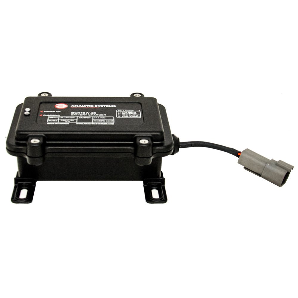 Analytic Systems Waterproof IP66 DC Battery Charger 10A, 24V Out, 30 - 80V In, Ruggedized - Get Tight Gear