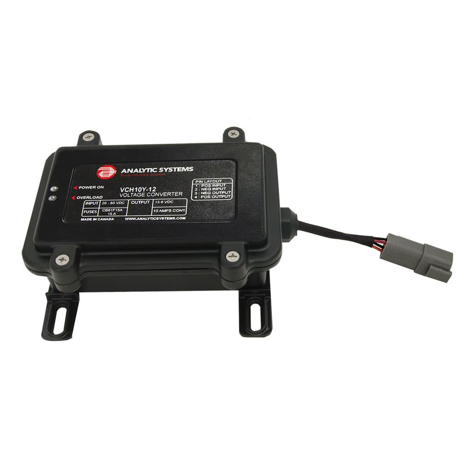 Analytic Systems Waterproof IP66 DC Converter 10A, 24V Out, 30 - 80V In, Ruggedized - Get Tight Gear