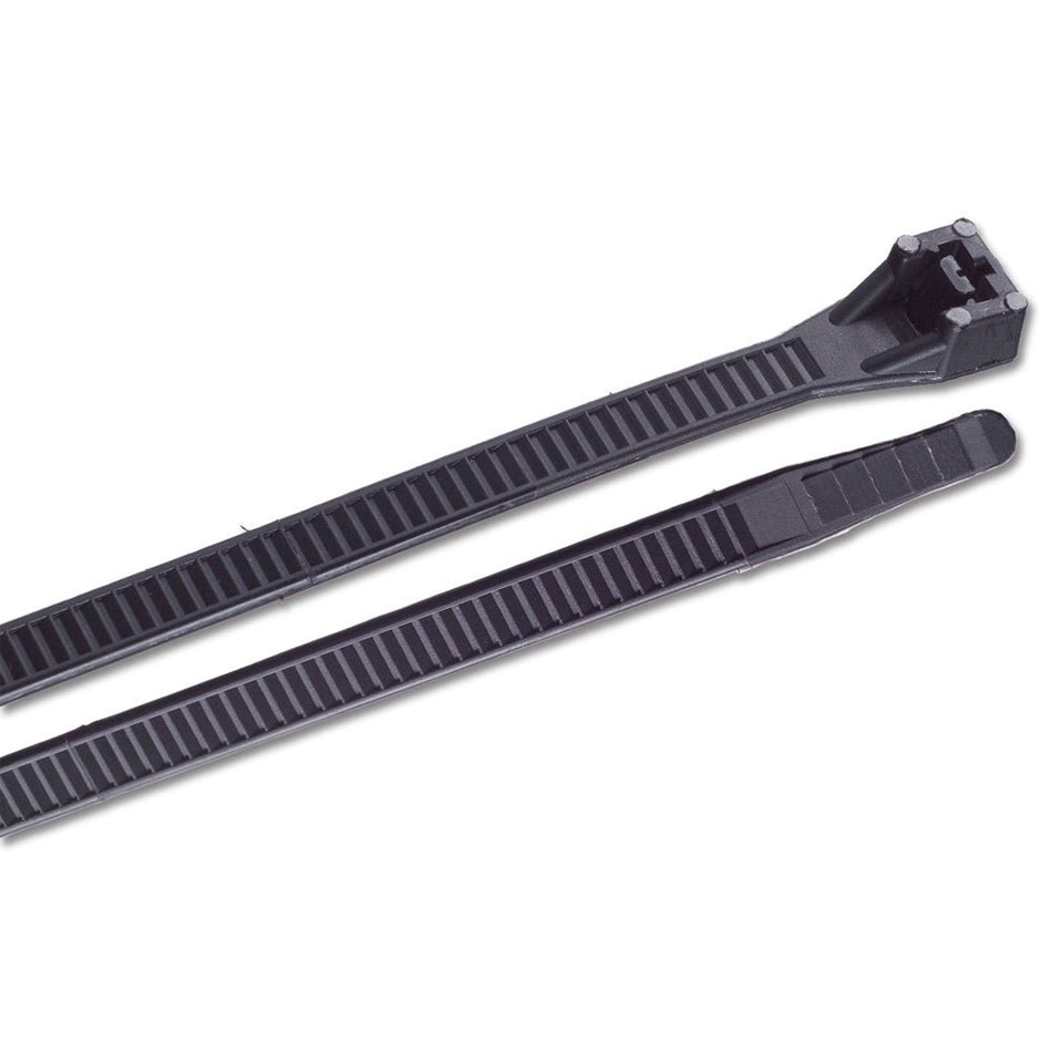 Ancor 15" UV Black Heavy Duty Cable Zip Ties - 100 Pack - Get Tight Gear