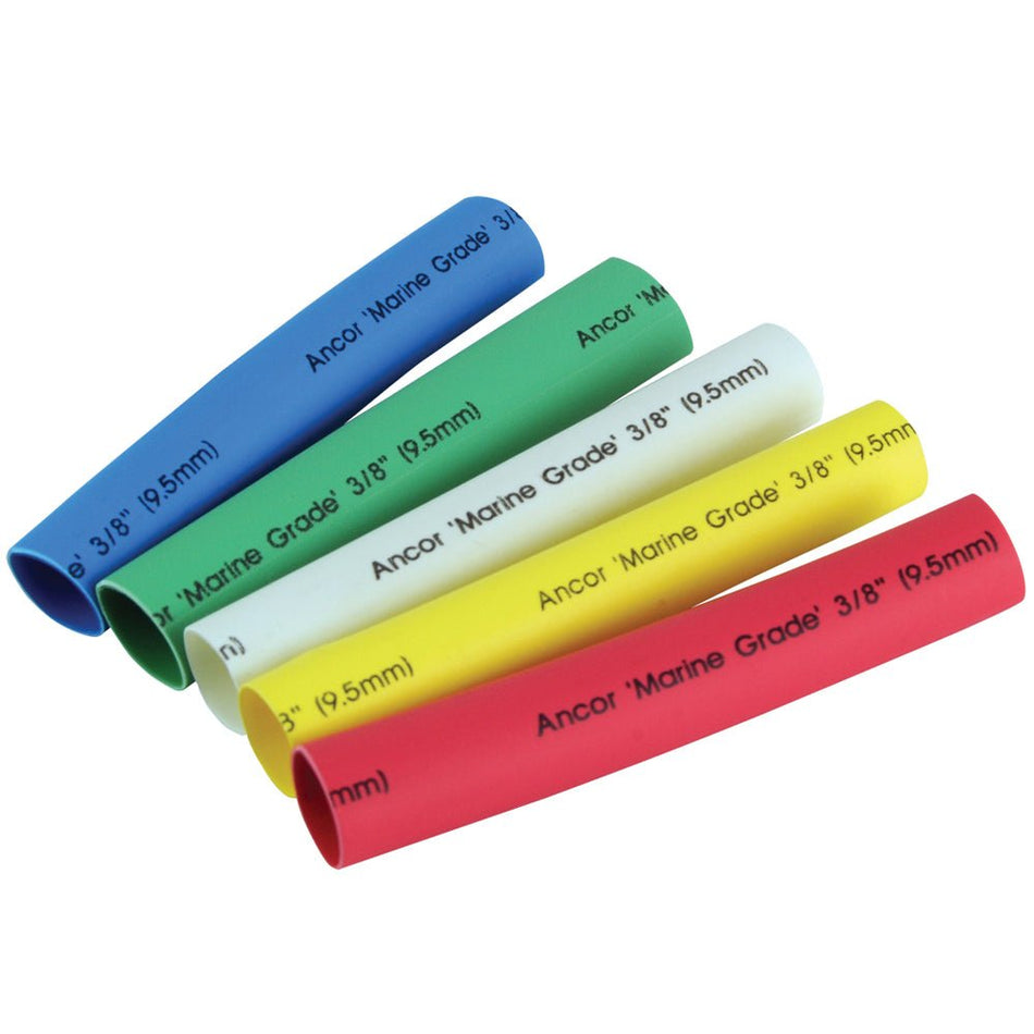 Ancor Adhesive Lined Heat Shrink Tubing - 5 - Pack, 3", 12 to 8 AWG, Assorted Colors - Get Tight Gear