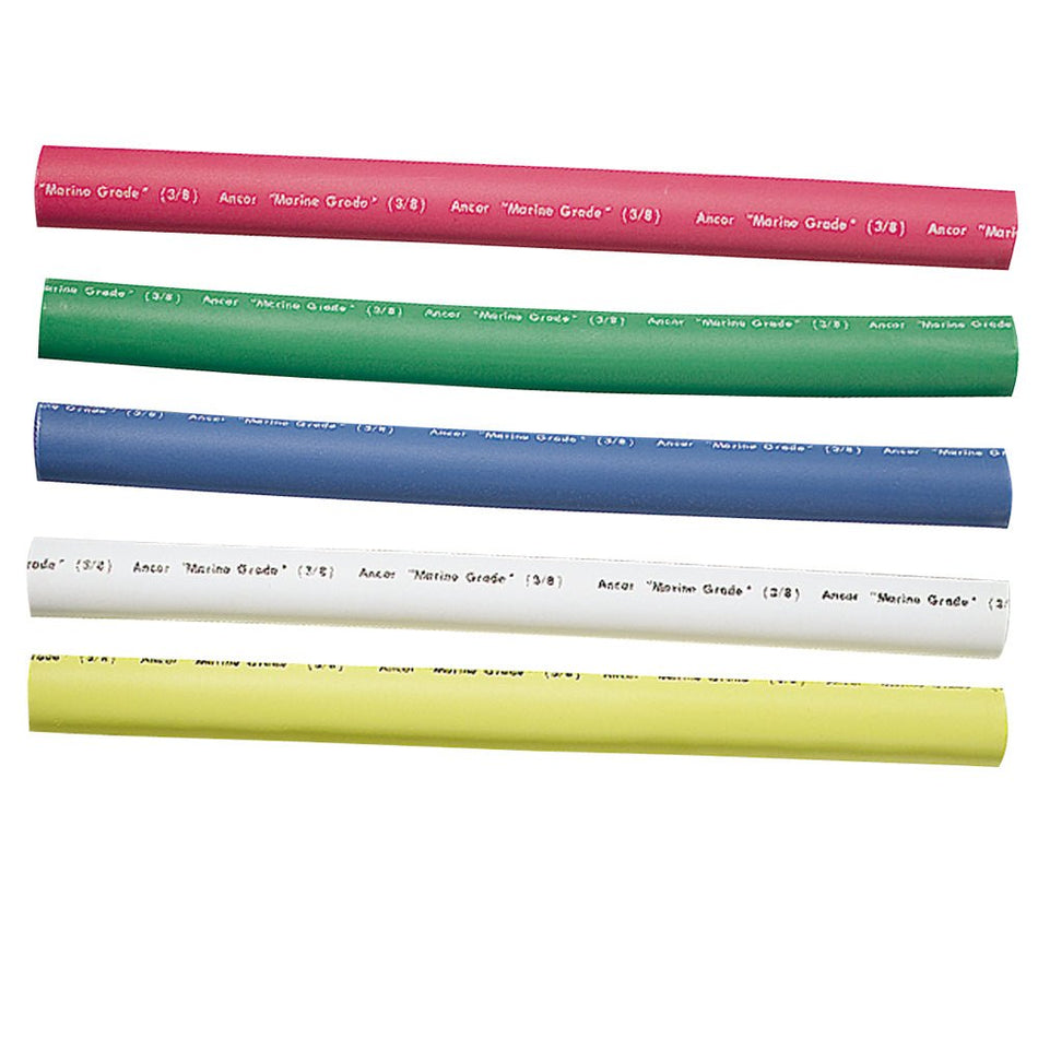 Ancor Adhesive Lined Heat Shrink Tubing - 5 - Pack, 6", 12 to 8 AWG, Assorted Colors - Get Tight Gear