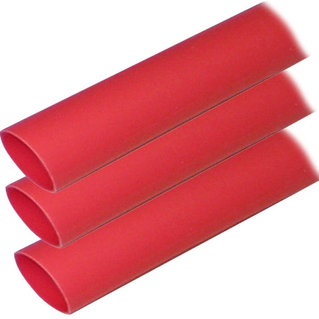 Ancor Adhesive Lined Heat Shrink Tubing (ALT) - 1" x 12" - 3 - Pack - Red - Get Tight Gear