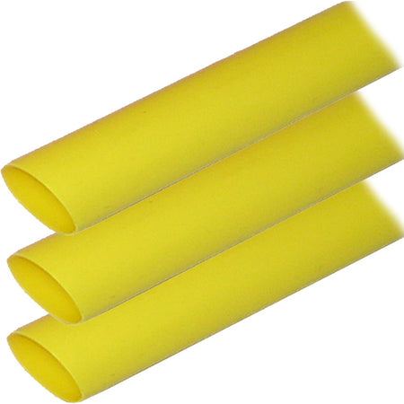Ancor Adhesive Lined Heat Shrink Tubing (ALT) - 1" x 6" - 3 - Pack - Yellow - Get Tight Gear