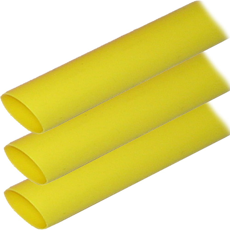 Ancor Adhesive Lined Heat Shrink Tubing (ALT) - 1" x 6" - 3 - Pack - Yellow - Get Tight Gear