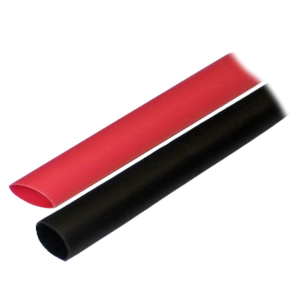 Ancor Adhesive Lined Heat Shrink Tubing (ALT) - 1/2" x 3" - 2 - Pack - Black/Red - Get Tight Gear