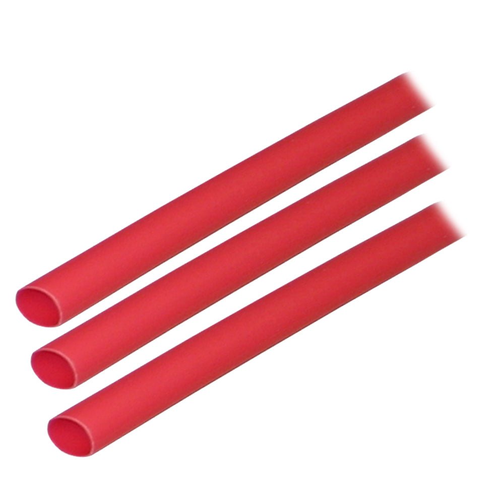 Ancor Adhesive Lined Heat Shrink Tubing (ALT) - 1/4" x 3" - 3 - Pack - Red - Get Tight Gear