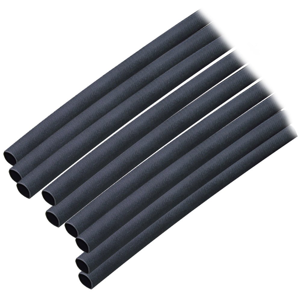 Ancor Adhesive Lined Heat Shrink Tubing (ALT) - 3/16" x 6" - 10 - Pack - Black - Get Tight Gear