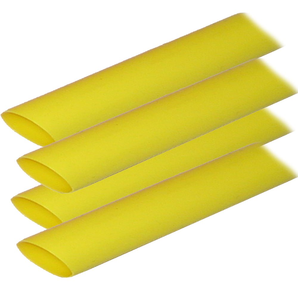 Ancor Adhesive Lined Heat Shrink Tubing (ALT) - 3/4" x 12" - 4 - Pack - Yellow - Get Tight Gear