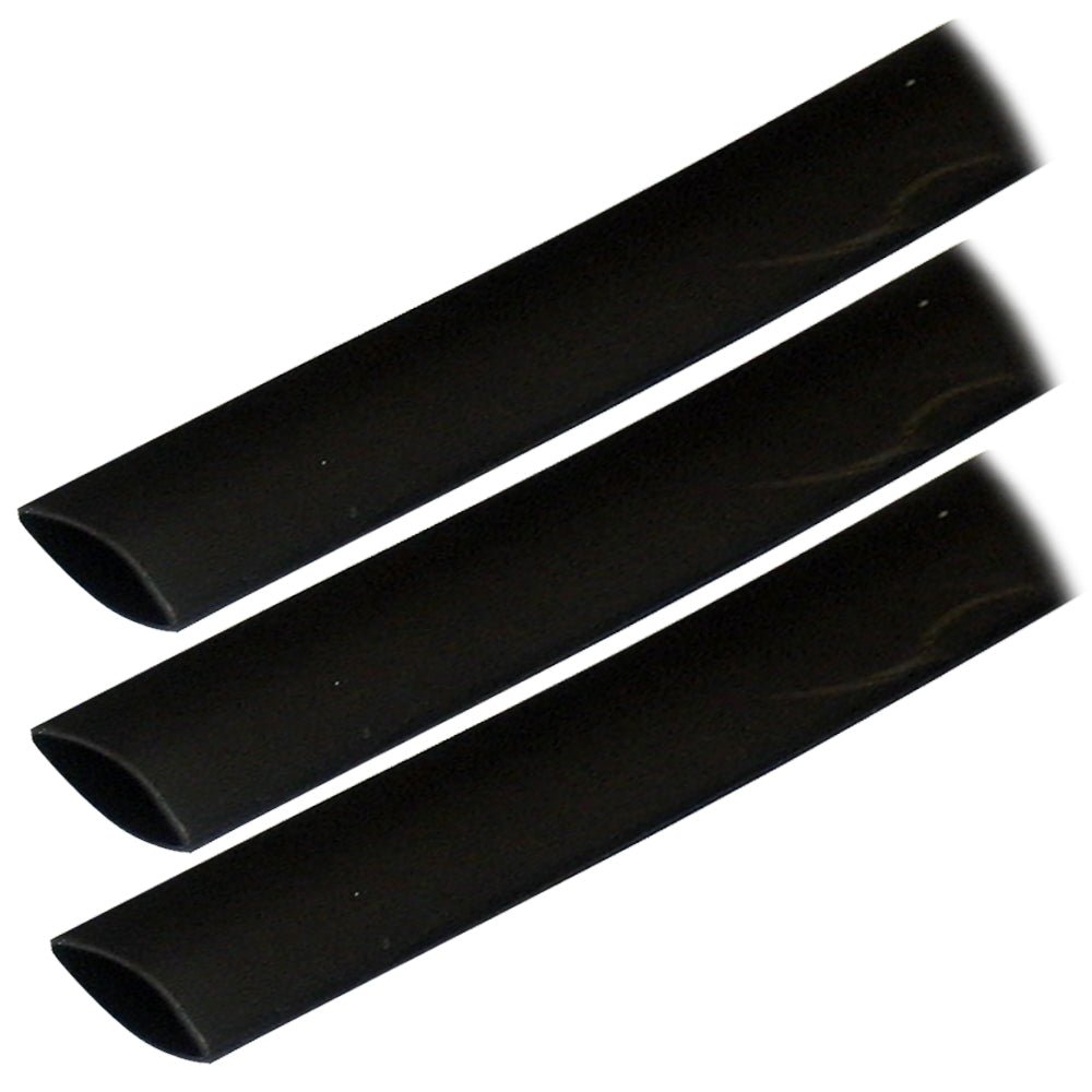 Ancor Adhesive Lined Heat Shrink Tubing (ALT) - 3/4" x 3" - 3 - Pack - Black - Get Tight Gear